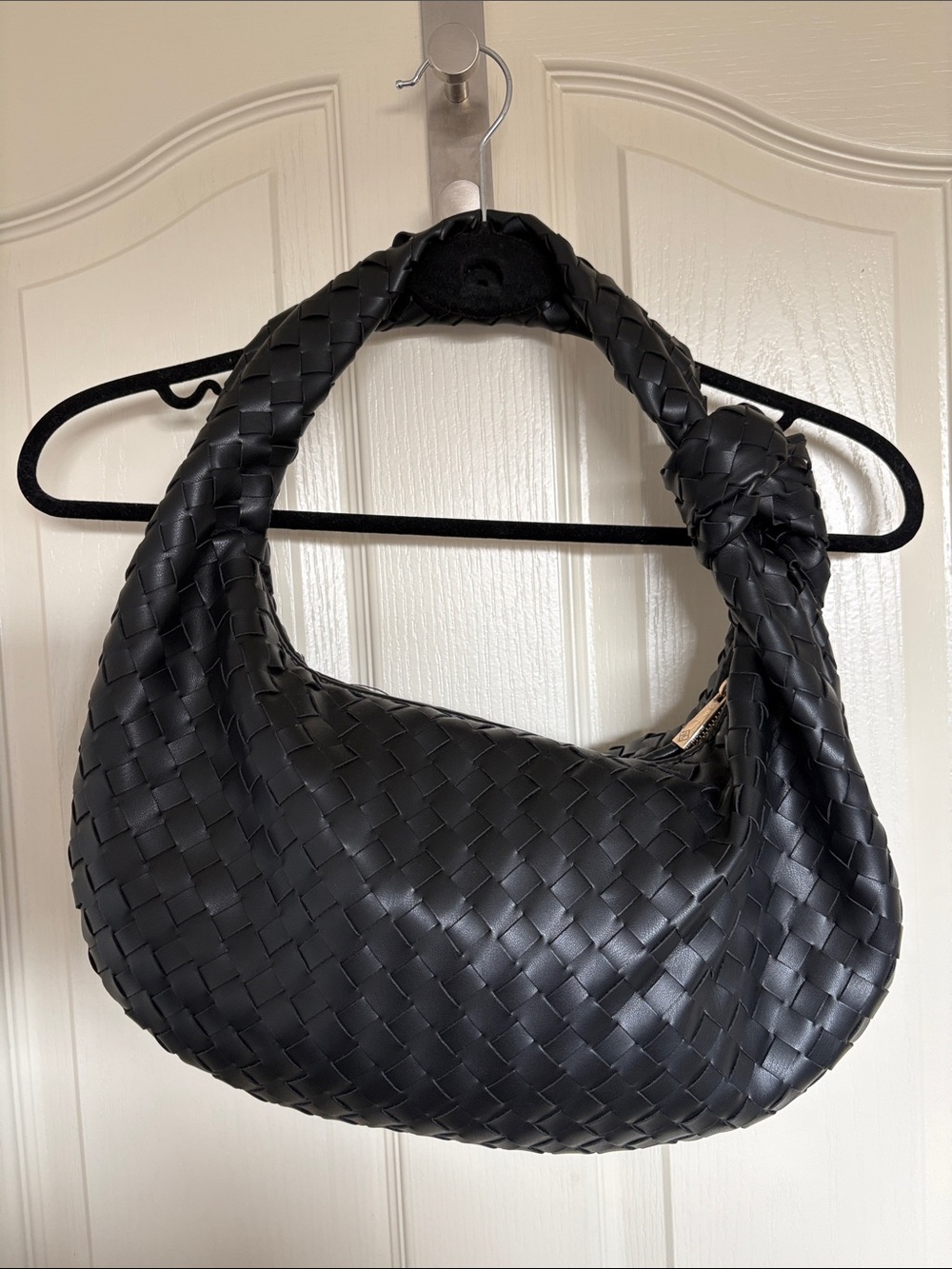 Call It Spring Black Woven Hobo Bag
